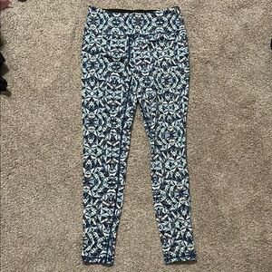 Victoria’s Secret Sport Athletic Kaleidoscope Patterned Blue Leggings